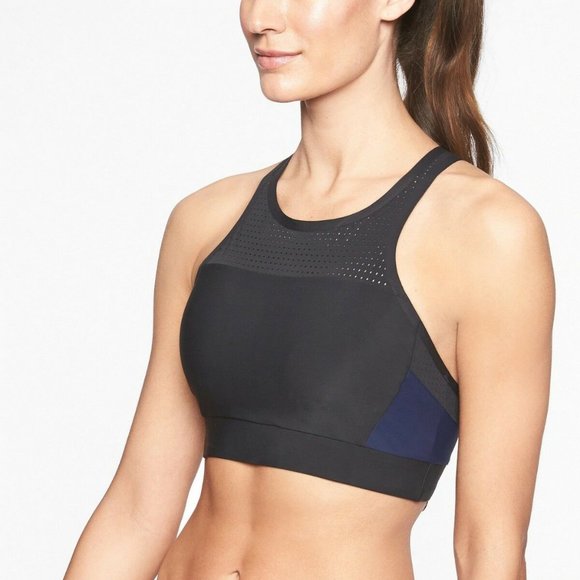 Athleta Other - Athleta Bonaire Bikini Top size M Navy/Black